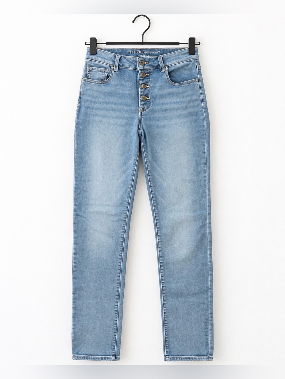 Maurices M Jeans High Rise Button Fly Light Wash Stretch Jeans Size 2 REG